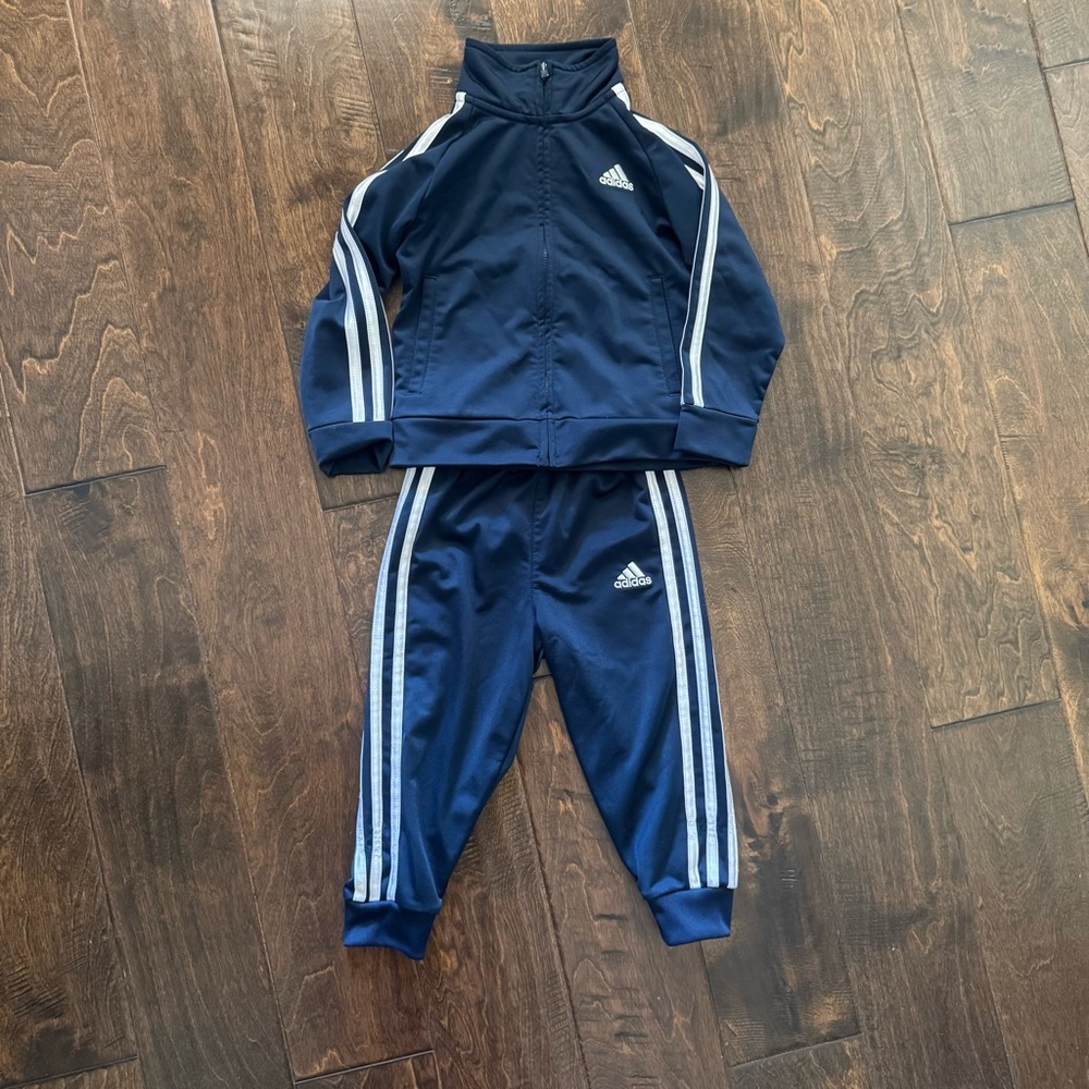 Adidas Navy Blue Zip-Up Jacket